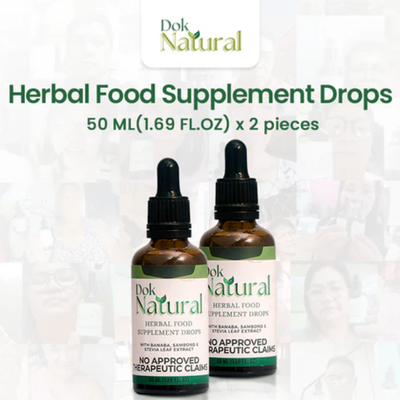 2 PCS Dok Natural Herbal Food Supplement Drops
