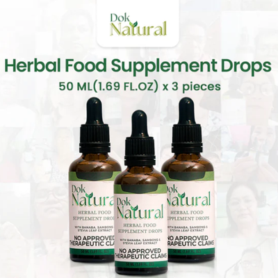 3 PCS Dok Natural Herbal Food Supplement Drops