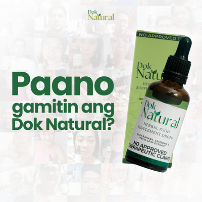 Paano Gamitin ang DOK NATURAL Herbal Food Supplement Drops