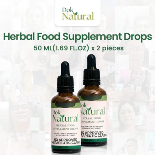 2 PCS Dok Natural Herbal Food Supplement Drops