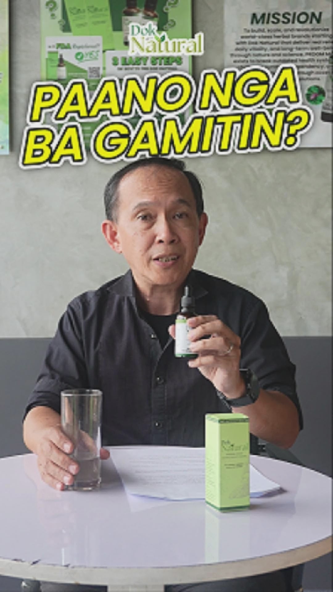 Paano gamitin ang DOK NATURAL Herbal Food Supplement Drops — step by step demonstration with Dok Froi